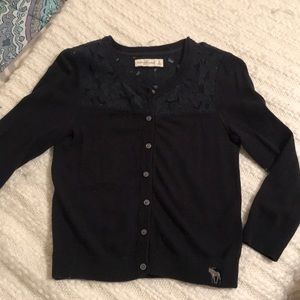 Navy blue Abercrombie cardigan